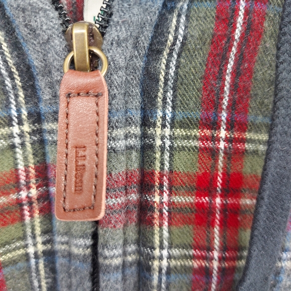 L.L. Bean Red and Blue Plaid Women's Jacket - Picture 2 of 8